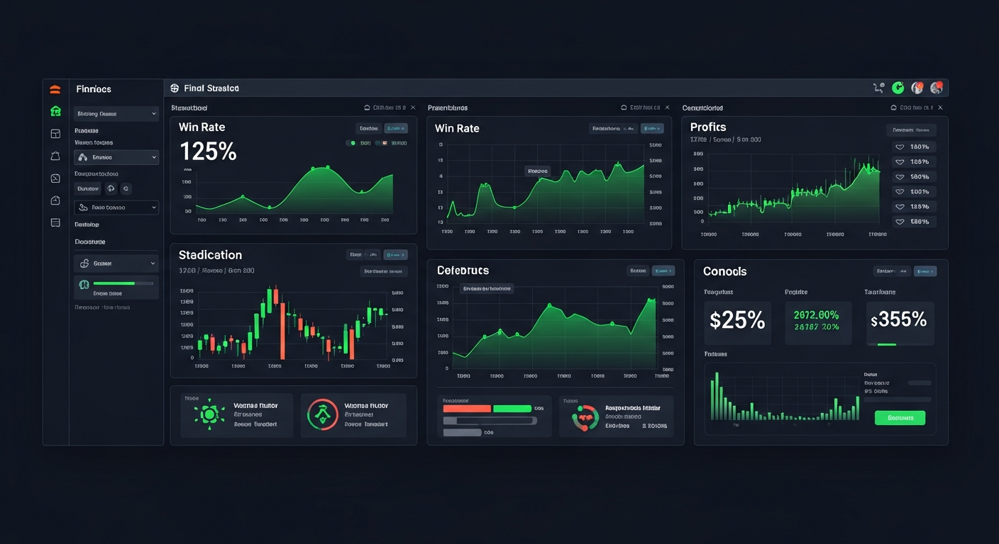 Polymarket Analytics Dashboard - Professional dark theme interface